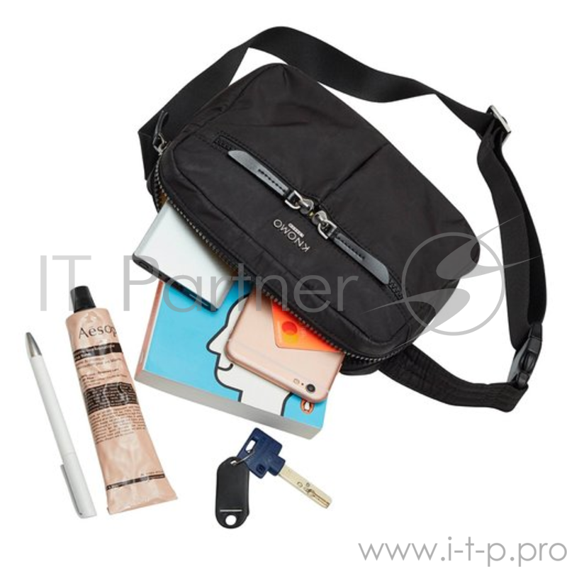 Сумка Knomo Palermo. Материал полиэстер. Цвет черный.