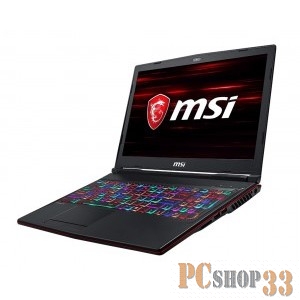 Ноутбук MSI GL63 9SEK-1032XRU Core i7 9750H/8Gb/1Tb/SSD128Gb/nVidia GeForce RTX 2060 6Gb/15.6/FHD (1920x1080)/Free DOS/black/WiFi/BT/Cam