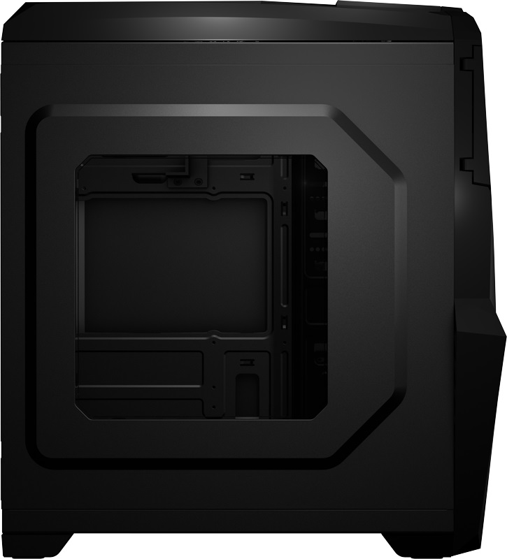 Корпус Aerocool Cruisestar без БП, Black Edition, ATX, боковое окно, черный