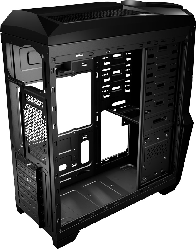 Корпус Aerocool Cruisestar без БП, Black Edition, ATX, боковое окно, черный
