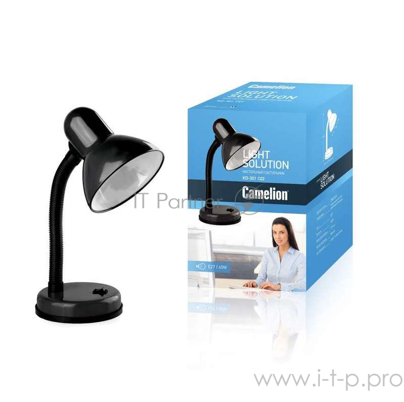 Настольный светильник Camelion KD-301 С02 черный