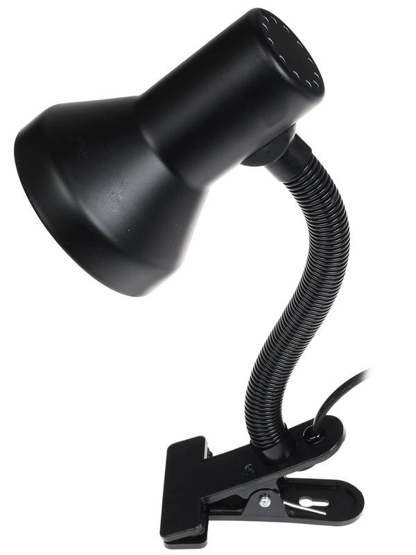 Настольный светильник Camelion KD-319 С02 прищепка, черный