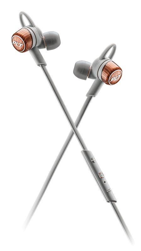 Гарнитура вкладыши Plantronics BackBeat Go 3 белый/оранжевый беспроводные bluetooth (в ушной раковин