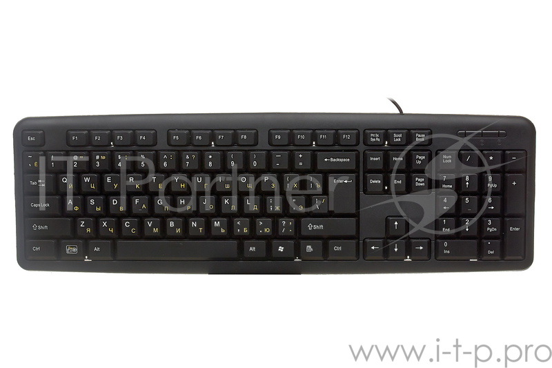 Exegate EX280432RUS Клавиатура Exegate LY-331R, <USB, RUS/LAT, шнур 1,5м, черная, 104кл, Enter большой>, OEM