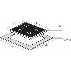 Электрическая индукционная панель MAUNFELD EVI.594.FL2(S)-GR