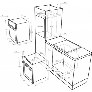 Шкаф духовой электрический MAUNFELD MEOFE.676RWAS.TM