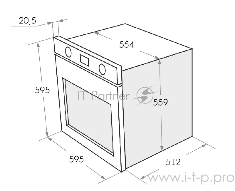 Шкаф духовой электрический MAUNFELD EOEH.5811B