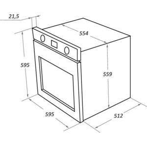 Шкаф духовой электрический MAUNFELD EOEFG.566RBG.RT