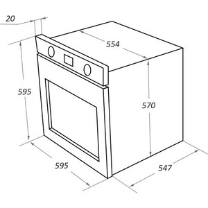 Шкаф духовой электрический MAUNFELD EOEF.766B2