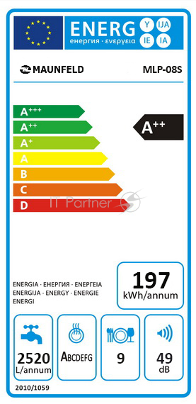 Посудомоечная бытовая машина MAUNFELD MLP-08S