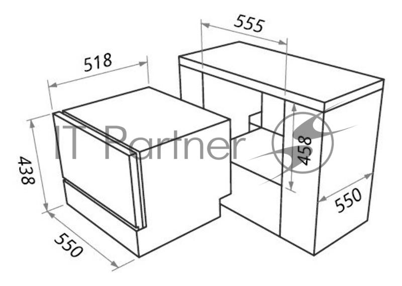 Посудомоечная машина Maunfeld MLP-06IM 1280Вт компактная, встраиваемая