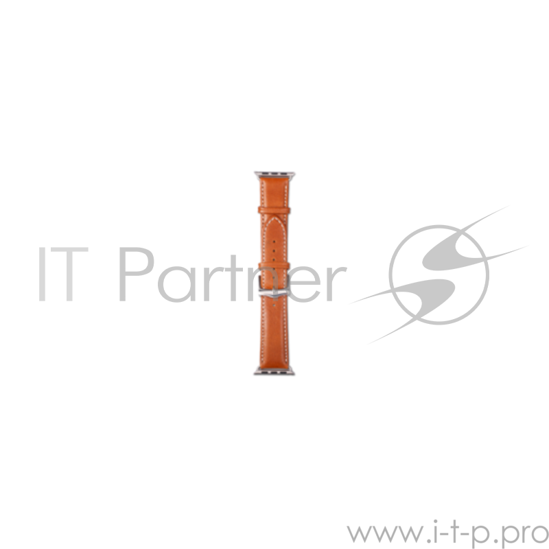 Ремешок Dbramante1928 Copenhagen для часов Apple Watch 38mm. Материал натуральная кожа. Цвет: светло-коричневый/серебряный.