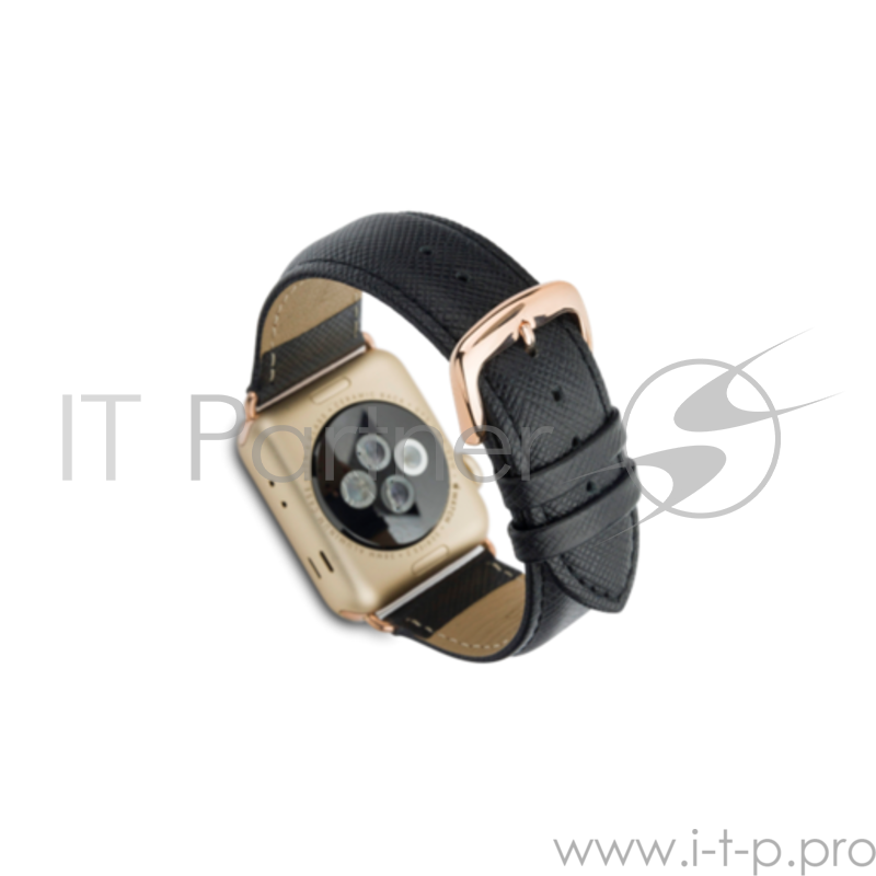 Ремешок Dbramante1928 Madrid для часов Apple Watch 38mm. Материал натуральная кожа. Цвет: черный.