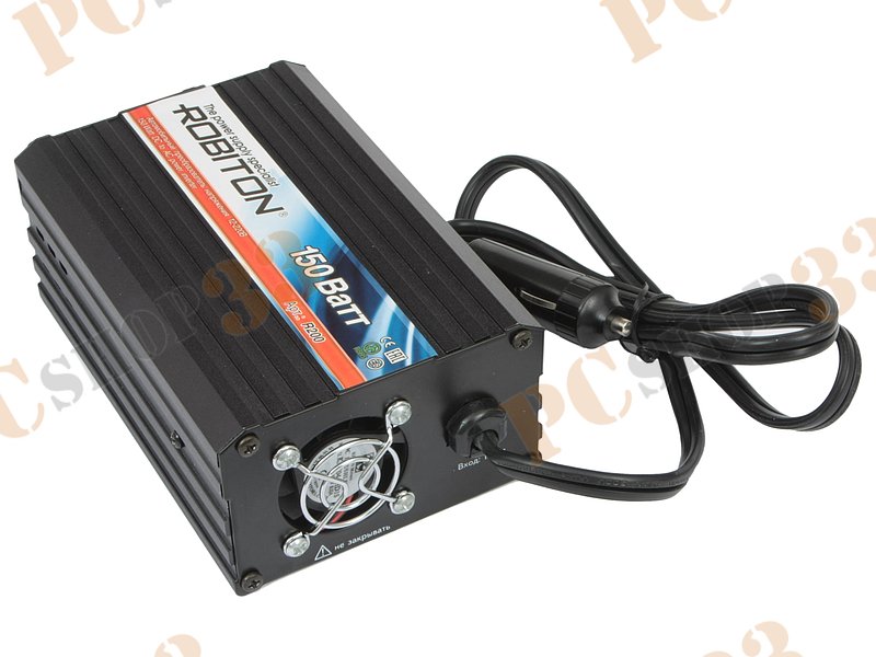 Преобразователь напряжения DC 12В на AC 220В, 150Вт Robiton R200