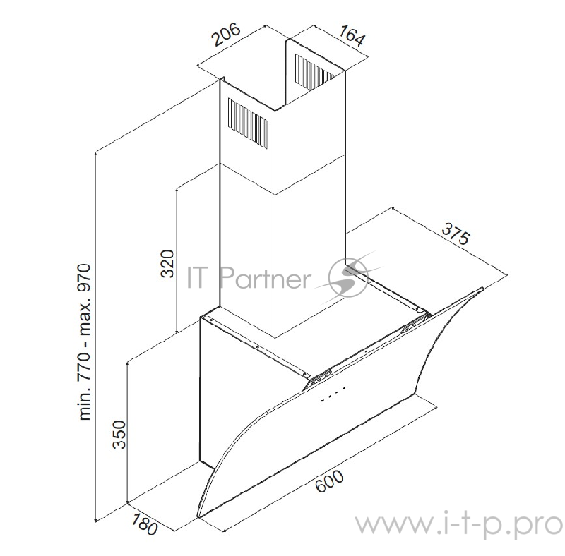 ВЫТЯЖКА MAUNFELD BLAST 60 ЧЕРНОЕ стекло • Тип: настенная• Цвет: черный• Управление: сенсорное• Ширина, мм: 600• Полная потребляемая мощность, Вт: 200• Количество скоростей: 3• Максимальная производительность, м3/ч: 1 050• Диаметр воздуховода, мм: 120
