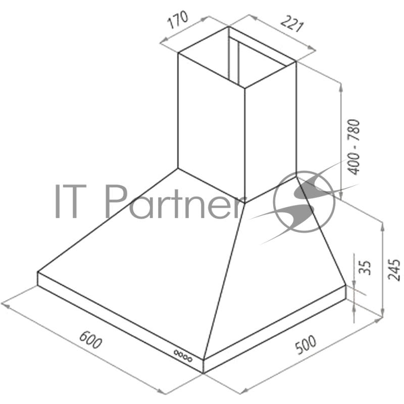 ВЫТЯЖКА MAUNFELD RETRO LIGHT 60 ЧЕРНЫЙ ВЫТЯЖКА MAUNFELD RETRO LIGHT 60 ЧЕРНЫЙ/ • Тип: настенная• Цвет: черный• Управление: кнопочное• Ширина, мм: 600• Полная потребляемая мощность, Вт: 180• Количество скоростей: 3• Максимальная производительность, м