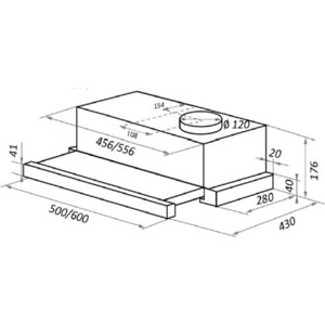 Вытяжка HOMSair FLAT 50 черный