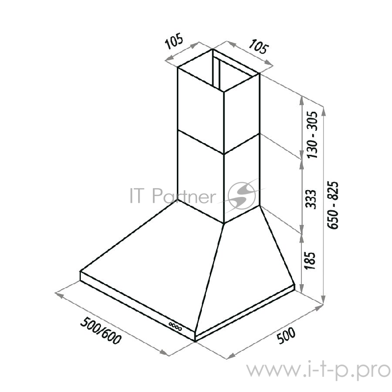 Вытяжка MAUNFELD AIRE 50 Белый