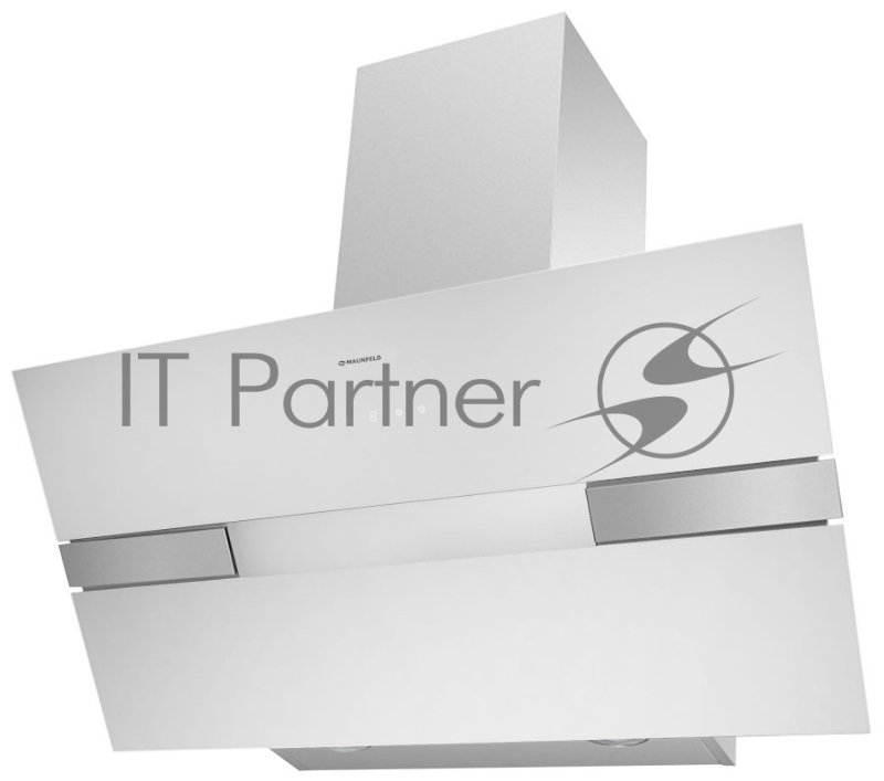 Вытяжка MAUNFELD MERSEY 90 нержавейка - белое стекло