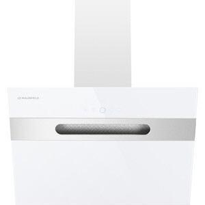 Вытяжка MAUNFELD MOON 60 белое стекло/ вставка нержавейка