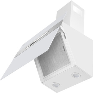 Вытяжка MAUNFELD MOON 60 белое стекло/ вставка нержавейка