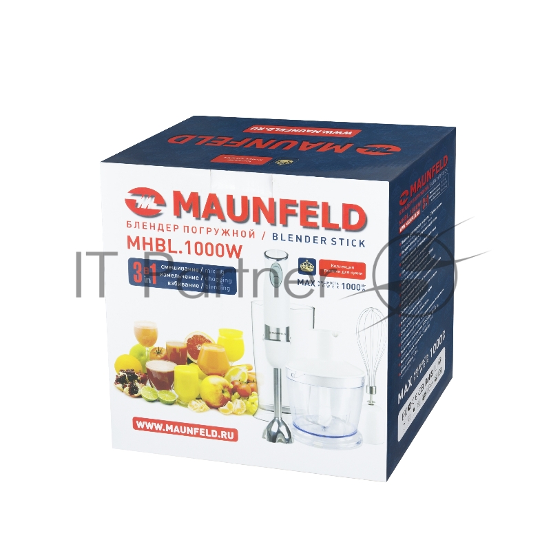 Блендер MAUNFELD MHBL.1000W белый