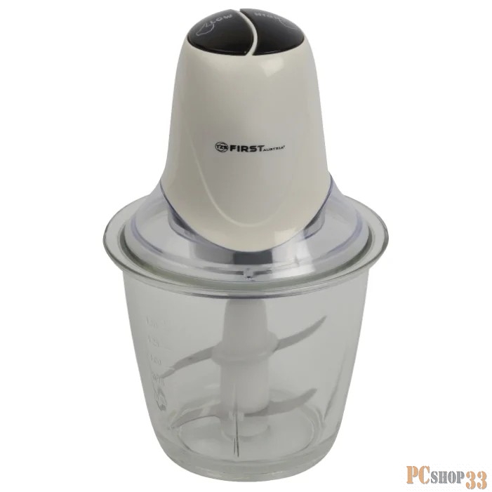 5114-3-BA Измельчитель FIRST, 350 Вт, 1.5 л, 2 ножа, стекл.чаша.Защита от случайного включения.