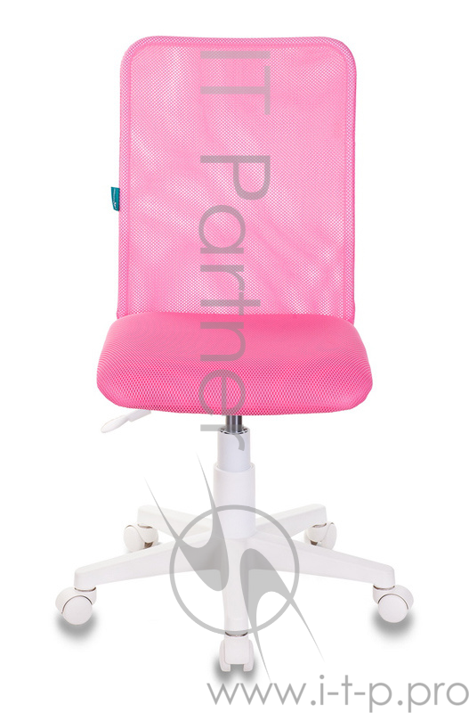 Кресло детское Бюрократ KD-9/WH/TW-13A розовый TW-03A TW-13А сетка/ткань (пластик белый)