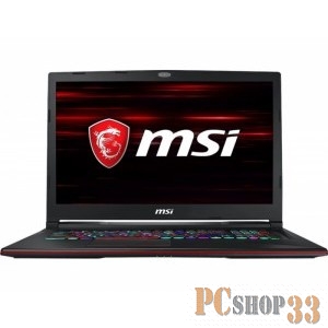 Ноутбук MSI GL63 9SEK-1031RU Core i7 9750H/16Gb/1Tb/SSD256Gb/nVidia GeForce RTX 2060 6Gb/15.6/FHD (1920x1080)/Windows 10/black/WiFi/BT/Cam