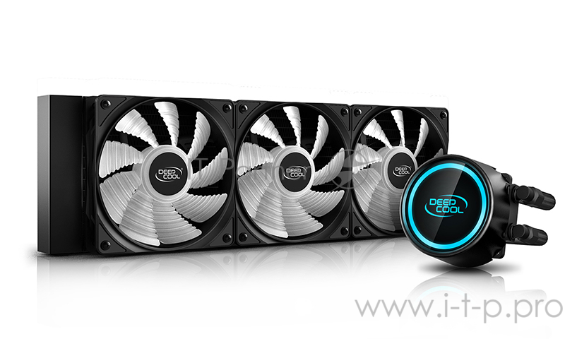Комплект водяного охлаждения DEEPCOOL GAMMAXX L360 RGB V2 LGA20XX/LGA1366/LGA115X/AM4/AM (6шт/кор,TDP 250W, RGB Lighting, Anti-Leak edition, PWM, TRIPLE FAN) RET