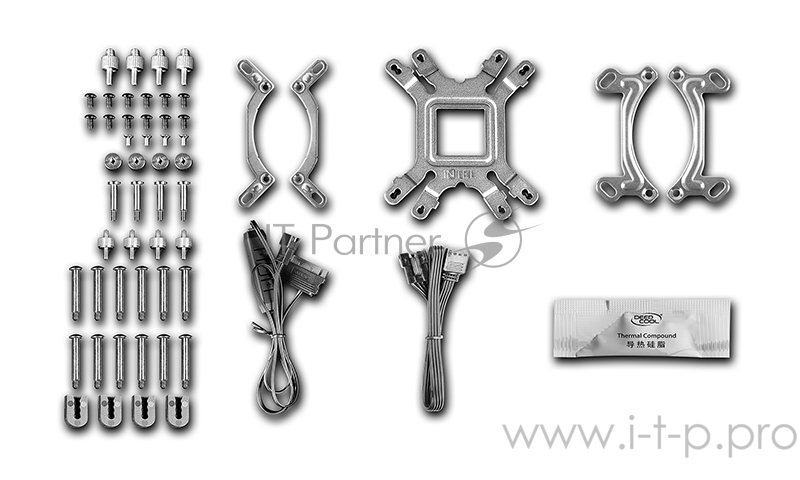 Комплект водяного охлаждения DEEPCOOL GAMMAXX L360 RGB V2 LGA20XX/LGA1366/LGA115X/AM4/AM (6шт/кор,TDP 250W, RGB Lighting, Anti-Leak edition, PWM, TRIPLE FAN) RET