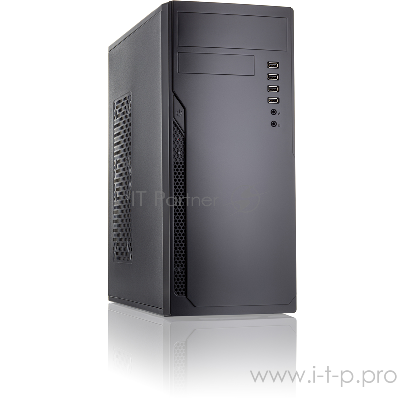 Корпус c блоком питания 500 Ватт Case Foxline FL-301, ATX, 1x5.25EXT, 1x3.5EXT, 4x3.5INT, 4xUSB2.0, HDA, w/o FAN, w/500W ATX PSU, w/1.2m EU pwr cord