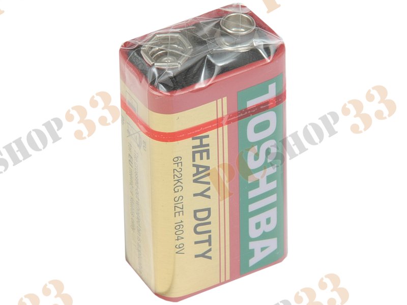 Батарейка Toshiba 9.0В 9V/6F22 (1шт./уп.)
