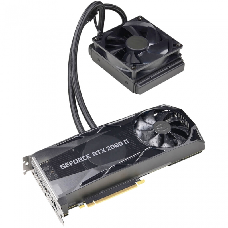 Видеокарта Evga RTX 2080 Ti XC HYBRID GAMING, PCI-Ex16 3.0, 11GB, GDDR6, 352bit, HDMI/3xDP/USB Type-C 11G-P4-2384-KR