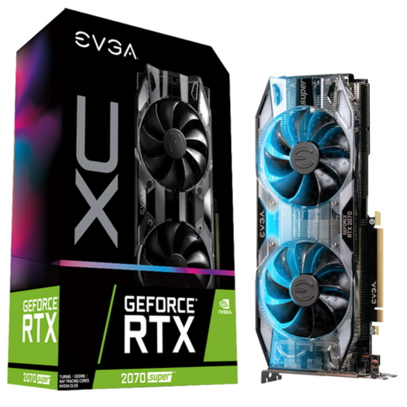 Видеокарта Evga RTX 2070 SUPER XC GAMING, PCI-Ex16 3.0, 8GB, GDDR6, 256bit, HDMI/3xDPUSB Type-C 08G-P4-3172-KR
