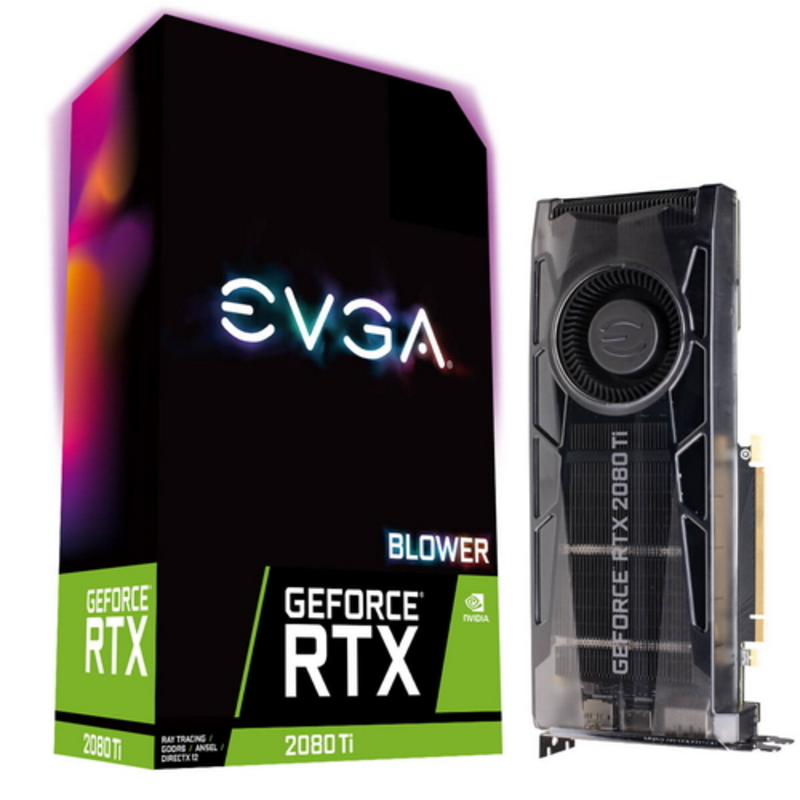 Видеокарта Evga RTX 2080 Ti, PCI-Ex16 3.0, 11GB, GDDR6, 352bit, HDMI/2xDP/USB Type-C 11G-P4-2280-KR
