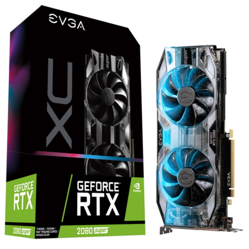 Видеокарта Evga RTX 2080 SUPER XC GAMING, PCI-Ex16 3.0, 8GB, GDDR6, 256bit, HDMI/3xDP/USB Type-C (08G-P4-3182-KR)
