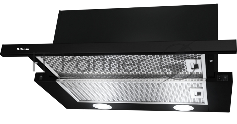 Вытяжка каминная Hansa OTP6241BH черный управление: кнопочное (1 мотор)