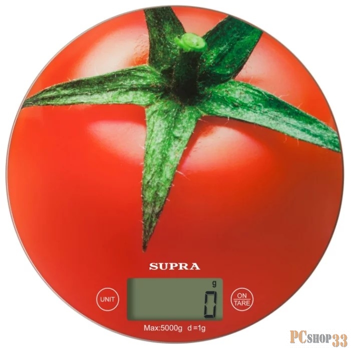 Весы Весы кухонные электронные SUPRA BSS-4300 tomato