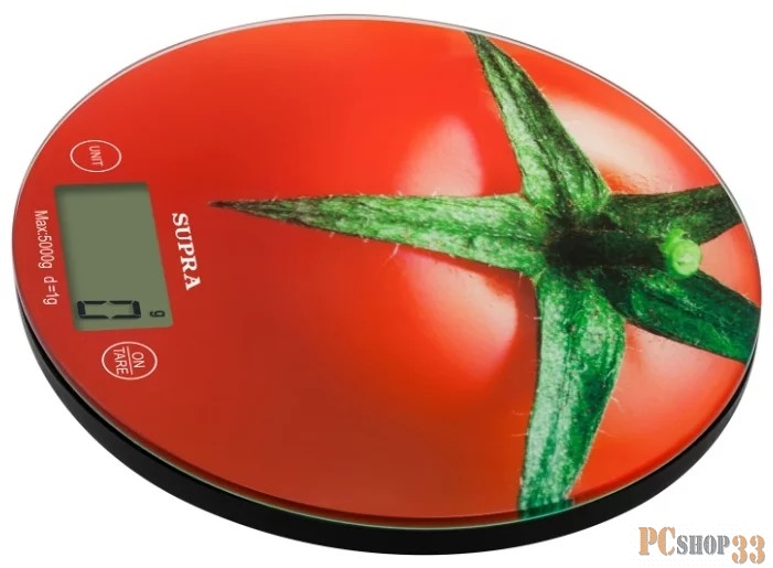 Весы Весы кухонные электронные SUPRA BSS-4300 tomato