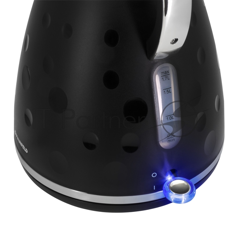 Чайник MAUNFELD MFK-647BK черный с хромированными элементами