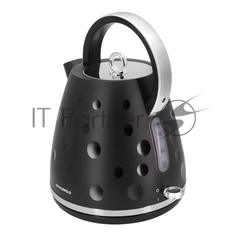 Чайник MAUNFELD MFK-647BK черный с хромированными элементами