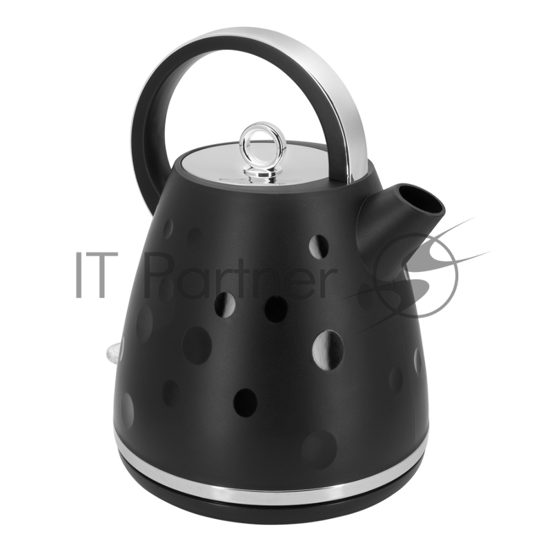 Чайник MAUNFELD MFK-647BK черный с хромированными элементами