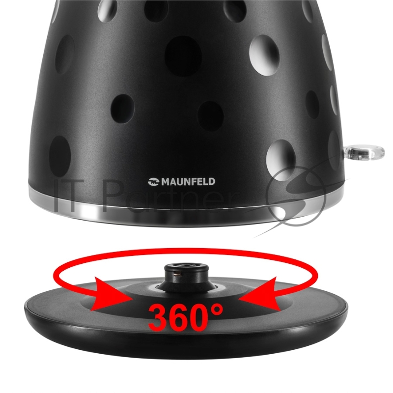 Чайник MAUNFELD MFK-647BK черный с хромированными элементами