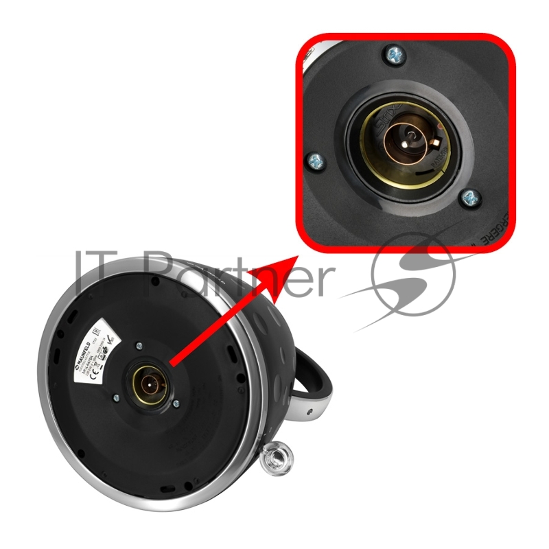 Чайник MAUNFELD MFK-647BK черный с хромированными элементами