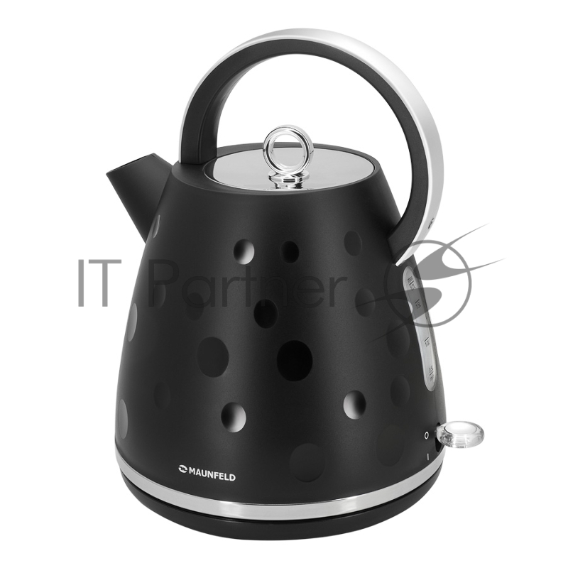 Чайник MAUNFELD MFK-647BK черный с хромированными элементами