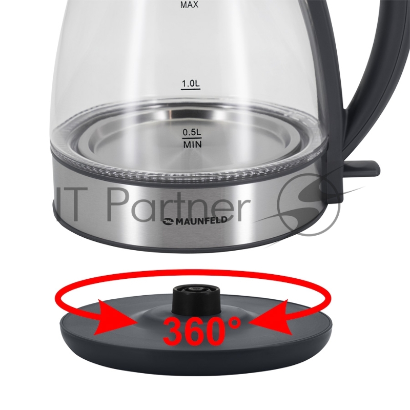Чайник MAUNFELD MFK-634G.SP стекло прозрачное