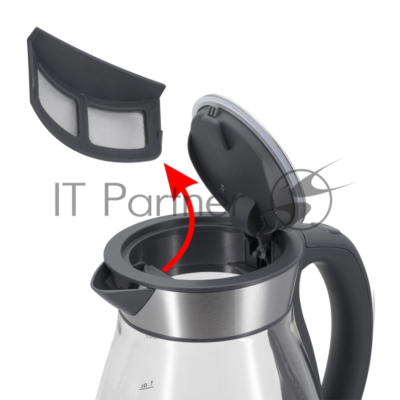 Чайник MAUNFELD MFK-634G.SP стекло прозрачное