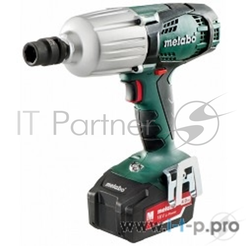 Дрель, Шуруповерт Metabo SSW 18 LTX 600 Аккумуляторный гайковерт 602198500 { 18В, 600 Нм, 2х4.0Ач,кейс , вес 3.1 кг }