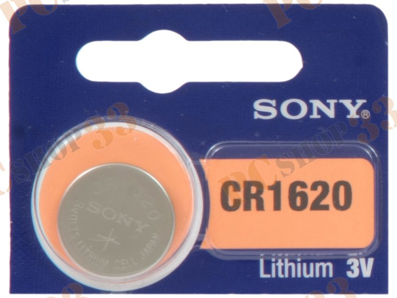 Батарейка Sony 3.0В CR1620 (1шт./уп.)